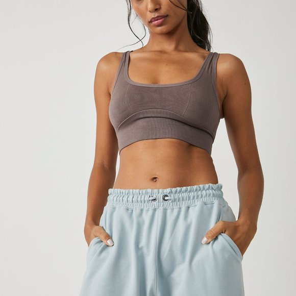 FP Movement by Free People Other - FP MOVEMENT Free Throw Square Neck Bra / Violet Umber